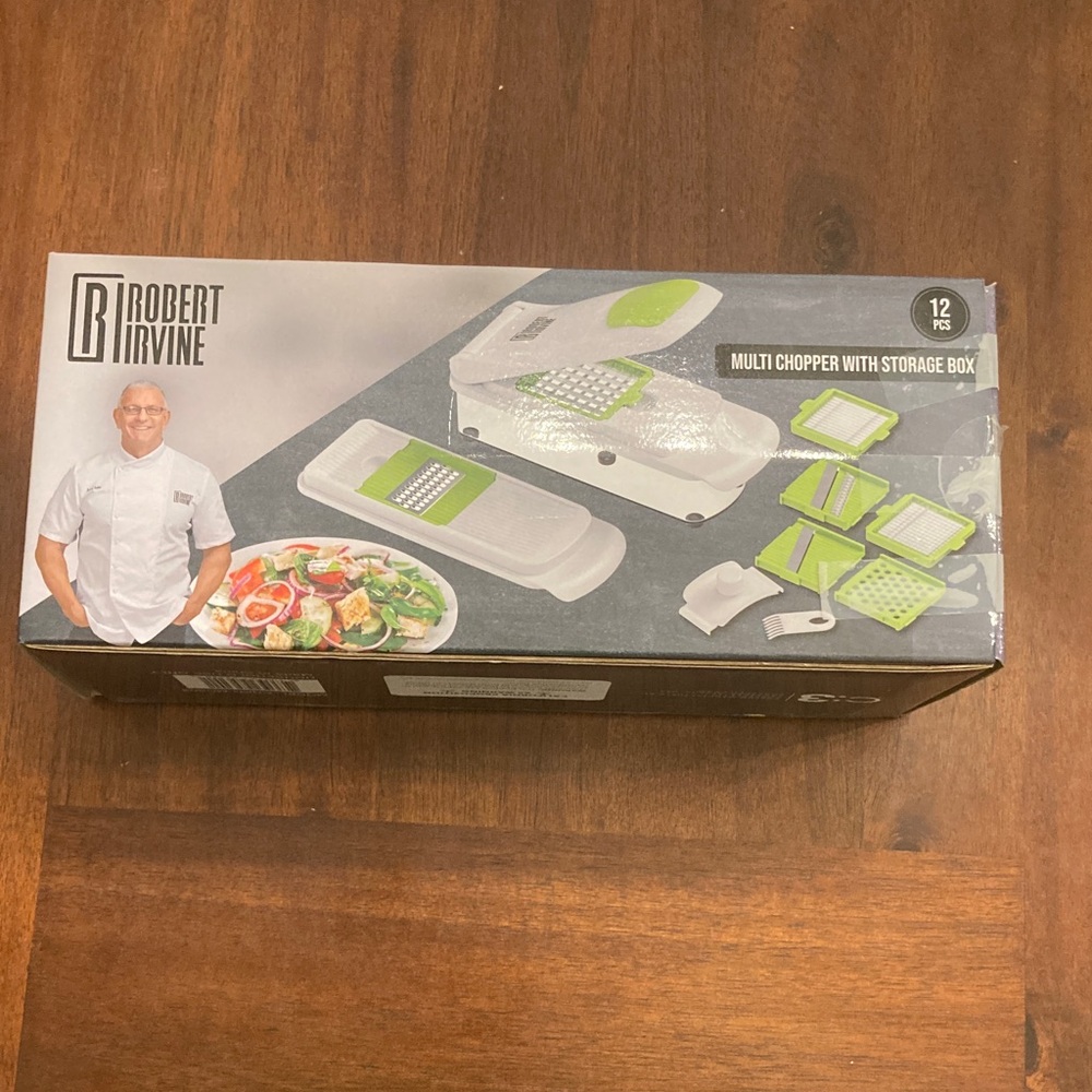 Green and White Multi Chopper with Storage Box